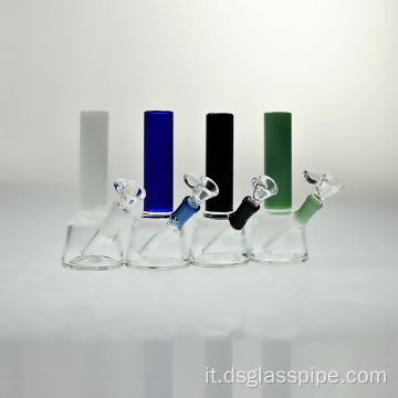 Tubo di acqua in vetro all&#39;ingrosso Gugger piccoli piattaforme bong color color personalizzato